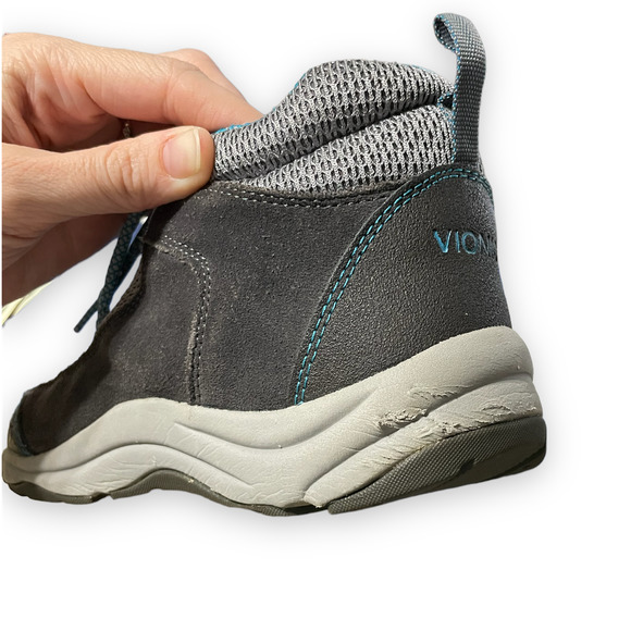 Vionic Cypress Gray & Teal Water Resistant Outdoor Trail Hiking Shoes - Picture 8 of 10